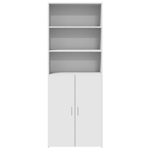 vidaXL Buffet haut blanc 70x42,5x185 cm bois d'ing&eacute;nierie