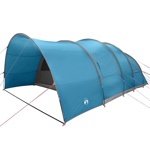 vidaXL Tente tunnel avec toit avec stockage Bleu 710 x 460 x 245 cm