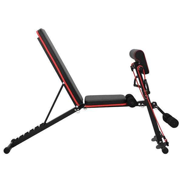 vidaXL Banc de musculation Noir 132 x 54 x 100 cm Acier