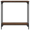 vidaXL Table console ch&ecirc;ne marron 75x30,5x75 cm bois d'ing&eacute;nierie