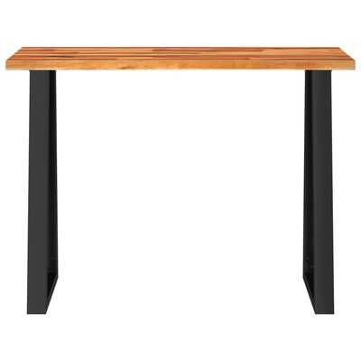 vidaXL Table console à live edge 110x35x80 cm bois d'acacia solide