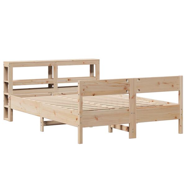 vidaXL Cadre de lit sans matelas 140x200 cm bois massif de pin