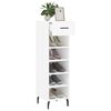 vidaXL Armoire &agrave; chaussures blanc 30x35x105 cm bois d'ing&eacute;nierie