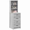 vidaXL Haut Armoire Sonoma gris 40 x 41 x 135 cm Bois d'ing&eacute;nierie