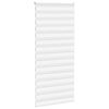 vidaXL Store z&egrave;bre blanc 95x230 cm largeur du tissu 90,9 cm polyester