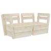 vidaXL Canap&eacute; palette &agrave; 2 places de jardin Bois d'&eacute;pic&eacute;a impr&eacute;gn&eacute;