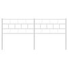 vidaXL T&ecirc;te de lit de remplacement m&eacute;tal blanc 160 cm