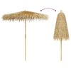 vidaXL Parasol en bambou avec toit en feuille de bananier 210 cm
