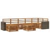 vidaXL Ensemble de canap&eacute;s d'ext&eacute;rieur 8 pcs Naturel