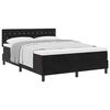 vidaXL Lit &agrave; ressorts avec matelas Noir 140 x 200 cm Velours