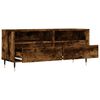 vidaXL Meuble TV chêne fumé 100x34,5x44,5 cm bois d'ingénierie