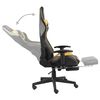 vidaXL Chaise de jeu pivotante avec repose-pied Dor&eacute; PVC