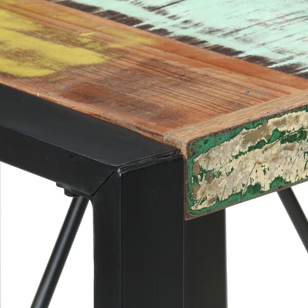 vidaXL Table à manger 80x80x75 cm bois de récupération massif