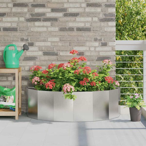 vidaXL Jardini&egrave;re Argent 120 x 60 x 35 cm Acier inoxydable