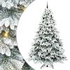 vidaXL Sapin de No&euml;l artificiel avec 300 LED Blanc 240 cm PE et PVC