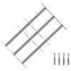 vidaXL Grille de s&eacute;curit&eacute; pour fen&ecirc;tres avec 3 barres transversales