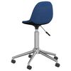 vidaXL Chaise pivotante de bureau Bleu Tissu