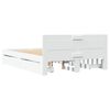 vidaXL Cadre de lit avec tête de lit sans matelas blanc 120x190 cm
