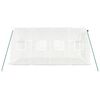 vidaXL Serre avec cadre en acier blanc 8 m&sup2; 4x2x2 m