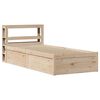 vidaXL Cadre de lit avec t&ecirc;te de lit 90x200 cm bois de pin massif