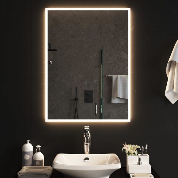 vidaXL Miroir de salle de bain &agrave; LED 60x80 cm