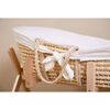 CHILDHOME Panier Mo&iuml;se avec matelas et housse Naturel Blanc cass&eacute;