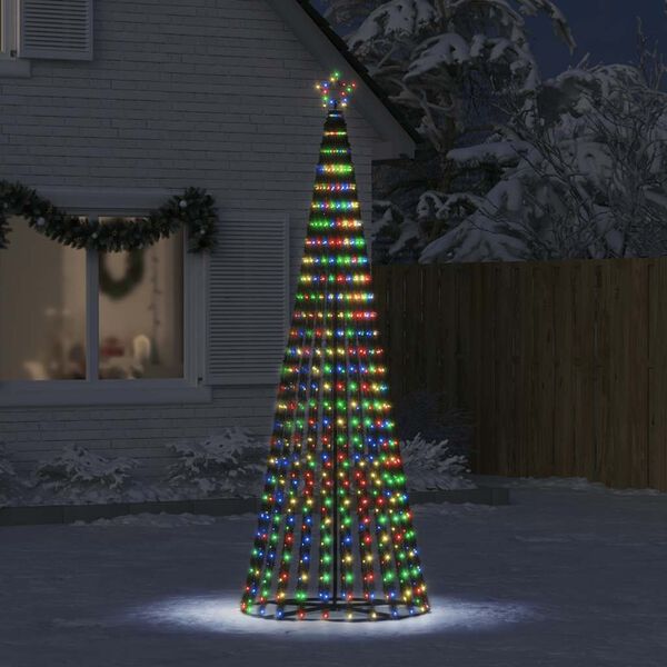 vidaXL Sapin de No&euml;l &agrave; LED 475 LED color&eacute;es 247 cm