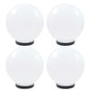 vidaXL Lampes &agrave; LED sous forme de boule 4 pcs Sph&eacute;rique 25 cm PMMA