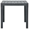 vidaXL Table de jardin avec 2 bancs Plastique Anthracite