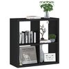 vidaXL &Eacute;tag&egrave;re murale sous forme de cube Noir 69,5x29,5x69,5 cm MDF