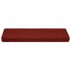 vidaXL Tapis d'escalier autocollants 20 pièces 65 x 21 x 4 cm Bordure rectangulaire rouge bordeaux