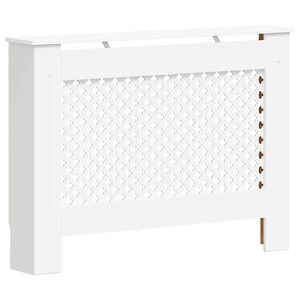 vidaXL Cache-radiateur Blanc 112x19x81,5 cm MDF