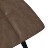 vidaXL Tabouret de bar Marron fonc&eacute; Similicuir