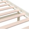 vidaXL Cadre de lit sans matelas blanc bois de pin massif