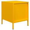 vidaXL Tables de chevet 2 pcs jaune moutarde 35x39x43,5 cm acier