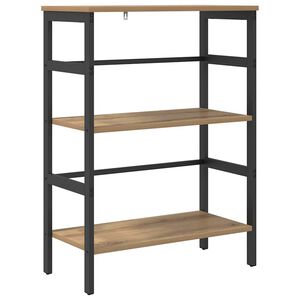 vidaXL &Eacute;tag&egrave;re 2 niveaux 60 x 29,5 x 81 cm Bois d'ing&eacute;nierie