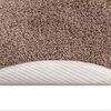 vidaXL Tapis Shaggy Anti-d&eacute;rapant Marron 90 x 90 cm PP