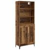 vidaXL Haut Armoire 2 pcs Bois ancien Bois d'ing&eacute;nierie