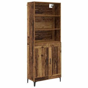vidaXL Haut Armoire 2 pcs Bois ancien Bois d'ing&eacute;nierie