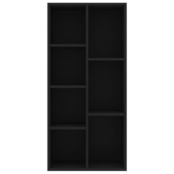 vidaXL Biblioth&egrave;que Noir 50x25x106 cm Bois d'ing&eacute;nierie