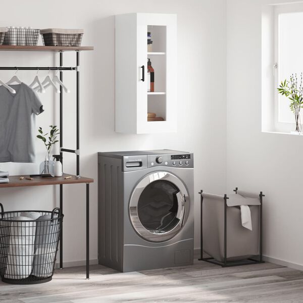 vidaXL Armoire murale blanc 34,5x34x90 cm