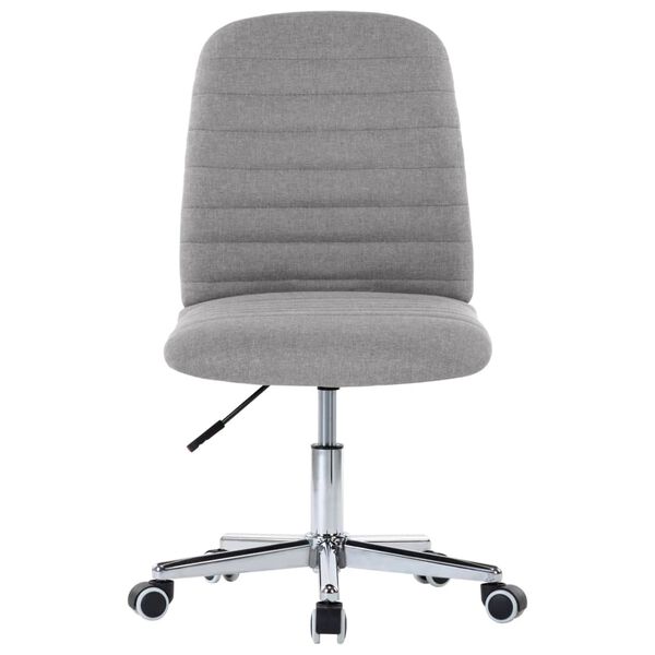 vidaXL Chaises à manger lot de 2 gris clair tissu