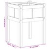 vidaXL Cache-pot de jardin Nature 50 x 50 x 70 cm Bois de pin massif