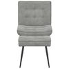 vidaXL Chaise de relaxation avec tabouret Gris clair Velours