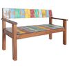 vidaXL Banc 115 cm Bois de r&eacute;cup&eacute;ration massif