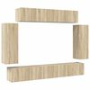 vidaXL Ensemble de meuble TV 6 pcs Chêne sonoma Bois d'ingénierie