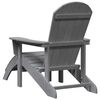vidaXL Chaise de jardin 2 pcs Gris clair 83 x 74 x 92 cm Poly&eacute;thyl&egrave;ne