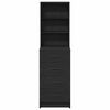 vidaXL Haut Armoire Ch&ecirc;ne noir 40 x 41 x 135 cm Bois d'ing&eacute;nierie