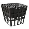 vidaXL Foyer et barbecue 2 en 1 34x34x48 cm Acier