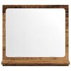 vidaXL Armoire à miroir de salle de bain vieux bois bois d'ingénierie